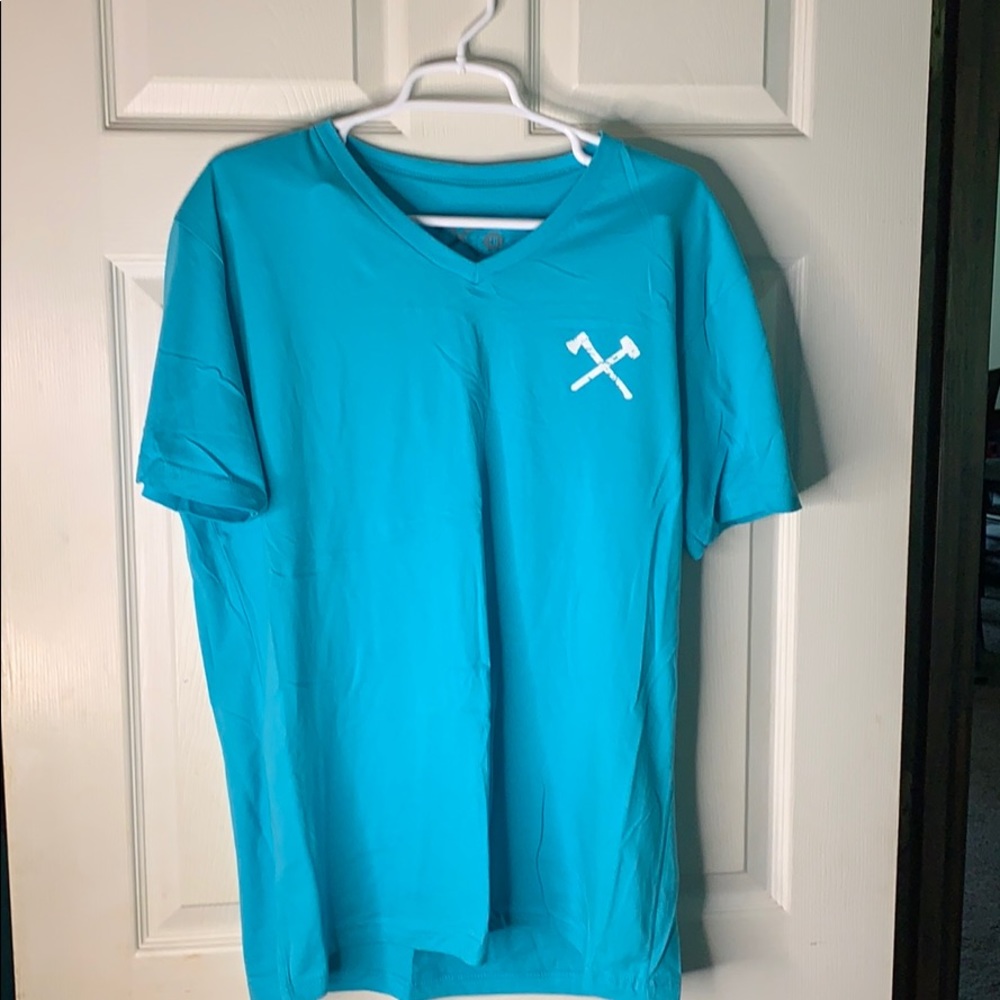 Men’s large Axe & Sledge V neck Muscle shirt